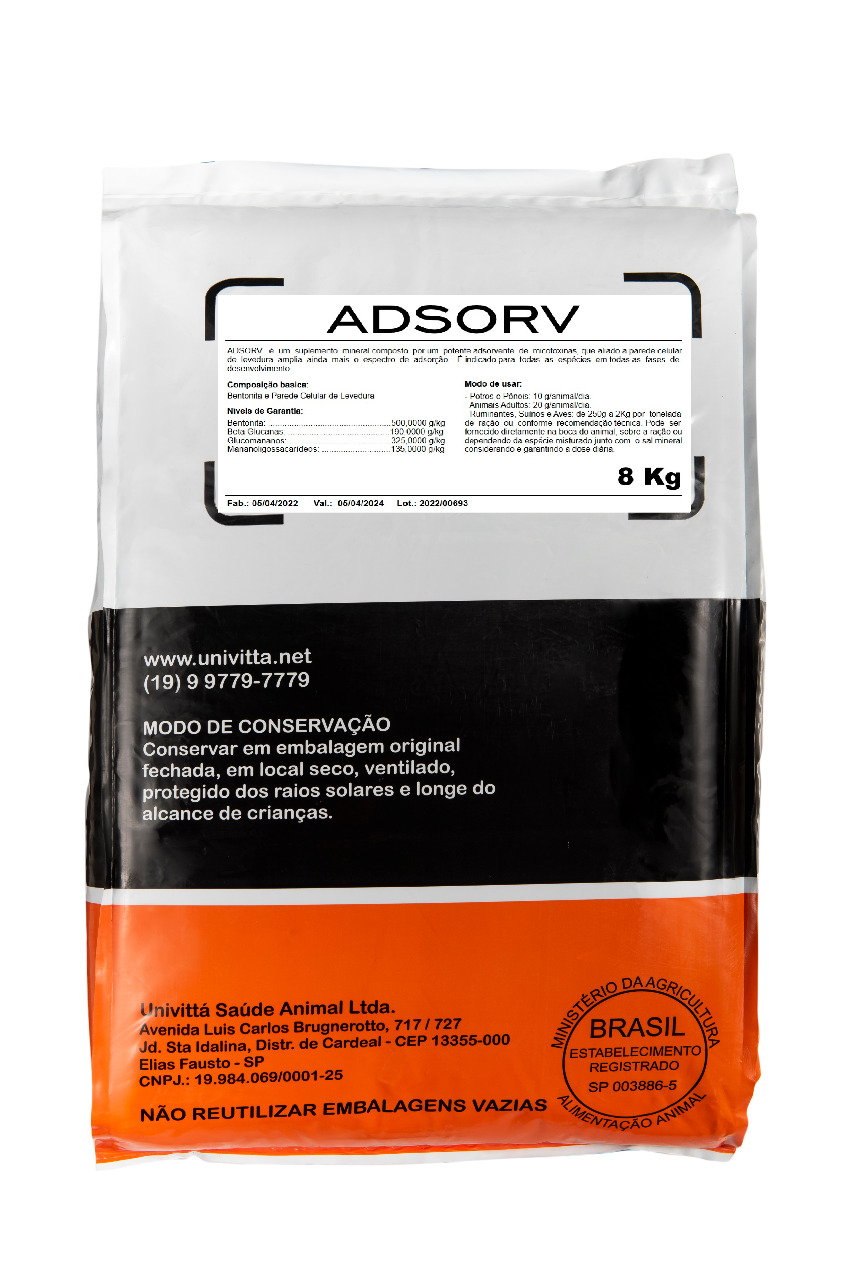 ADSORV - Suplemento mineral com adsorvente de micotoxinas 