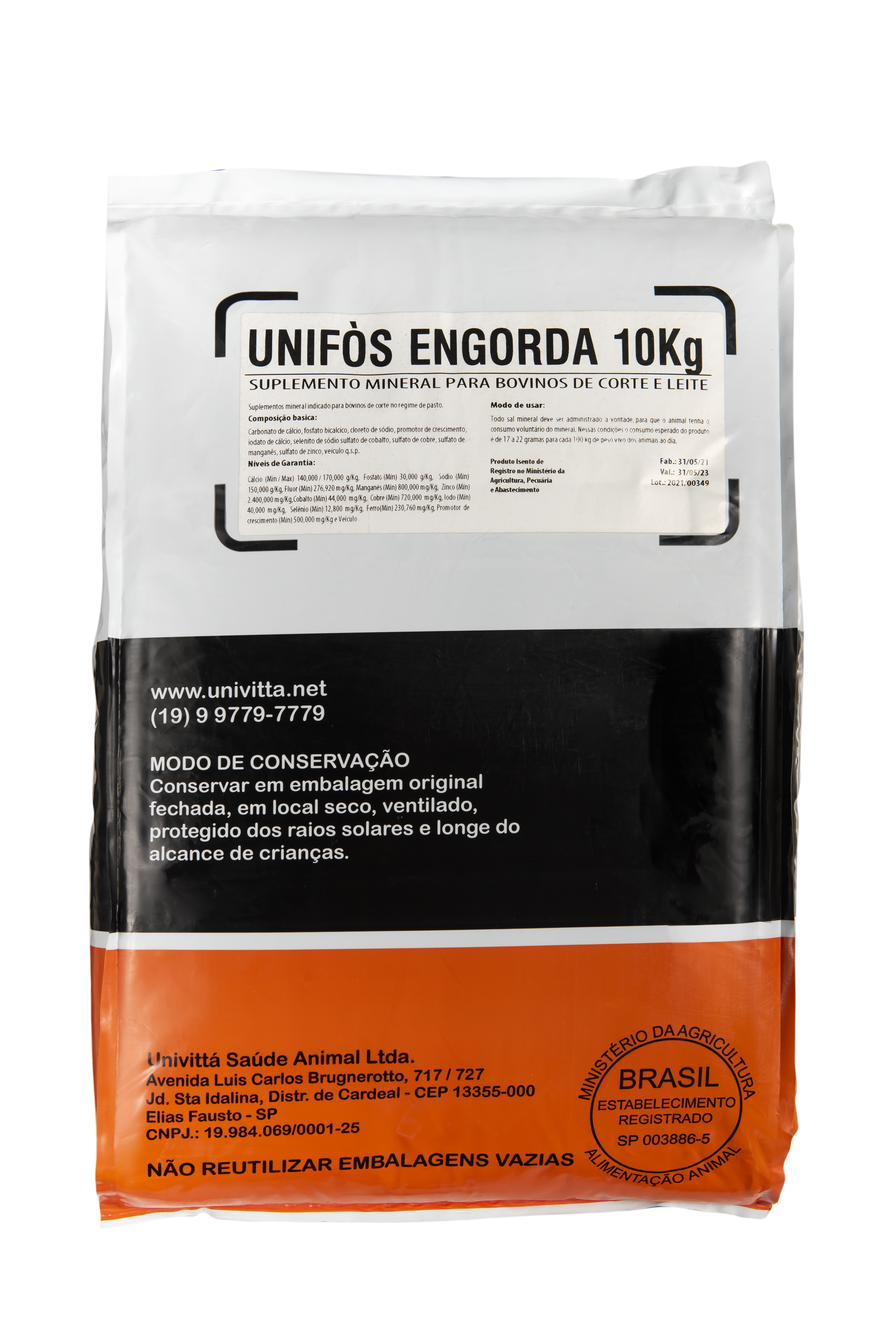 UNIFós Engorda - Suplemento Mineral para Bovinos